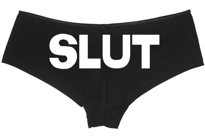 SLUT show your slutty side hen party bachelorette boy short panty panties boyshort sexy funny party rude bdsm ddlg cgl owned shared hotwife